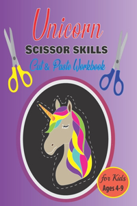 Unicorn Scissor skills Cut & Paste Workbook