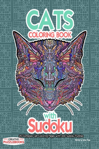 Cats Coloring Book with Sudoku