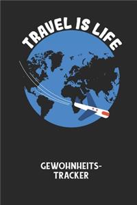 TRAVEL IS LIFE - Gewohnheitstracker