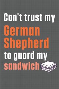 Can't trust my German Shepherd to guard my sandwich