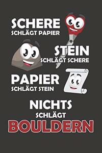 Schere Schlägt Papier - Stein schlägt Schere - Papier schlägt Stein - Nichts schlägt Bouldern