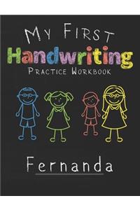 My first Handwriting Practice Workbook Fernanda