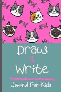 Cat Draw And Write Journal For Kids