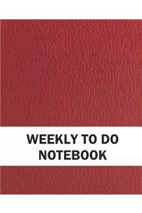 Weekly to Do Notebook