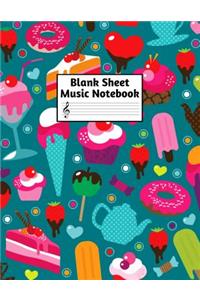 Blank Sheet Music Notebook