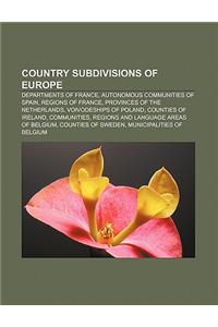 Country Subdivisions of Europe