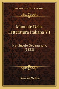 Manuale Della Letteratura Italiana V1