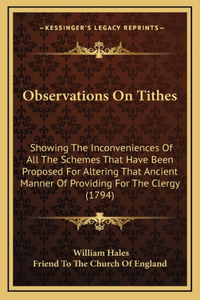 Observations On Tithes