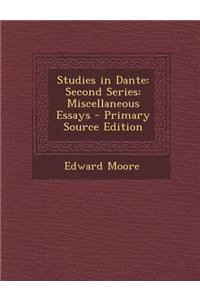 Studies in Dante