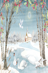 Wonders of Winter Deluxe Boxed Holiday Cards (20 Cards, 21 Self-Sealing Envelopes)