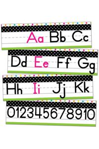 Simply Stylish Tropical Alphabet Line: Manuscript Mini Bulletin Board Set