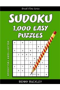 Sudoku 1,000 Easy Puzzles. Solutions Included
