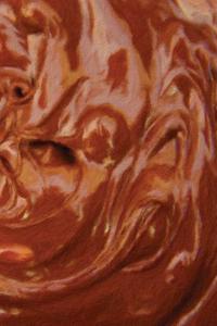 Melted Chocolate Painted Notebook