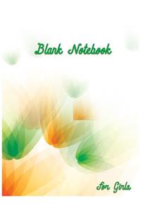 Blank Notebook For Girls