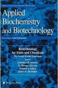 Biotechnology for Fuels and Chemicals