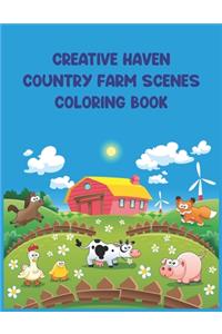Creative Haven Country Farm Scenes Coloring Book