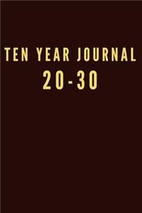 ten year journal 2020-2030
