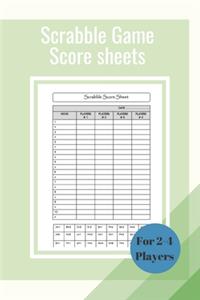 Scrabble Game Score Sheets