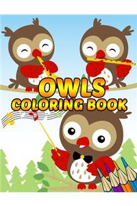 Owls Coloring Book