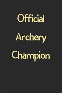 Official Archery Champion