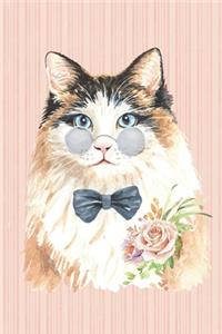 The Cat Lover Collection: Dapper Cat No. 1 (Blank Lined Journal)