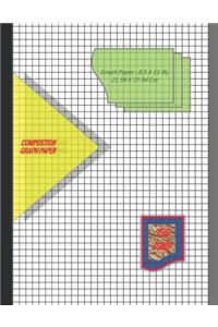 Graph Paper Notebook 8.5 x 11 IN, 21.59 x 27.94 cm