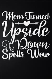 Mom Turned Upside Down Spells Wow