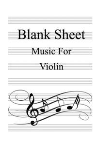 Blank Sheet Music For Violin