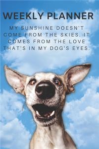 2020 & 2021 Two-Year Weekly Planner For Greyhound Dog Owner - Cute Hound Quote Appointment Book Gift - Two Year Agenda Notebook