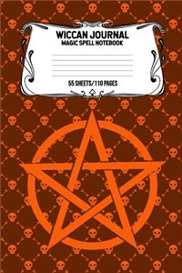 Wiccan Journal Magic Spell Notebook 55 Sheets/110 Pages