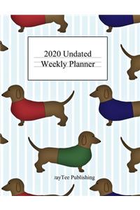 2020 Undated Weekly Planner