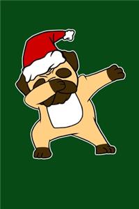 Dabbing Pug Dog Santa