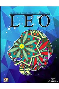 Leo 50 Coloring Pages For Adults Relaxation