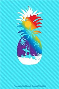 Pineapple Surf Beach Journal Notebook