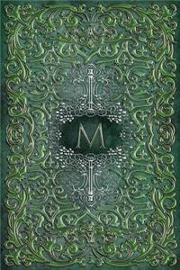 Monogram M Blank Book