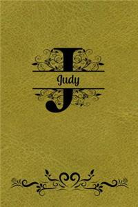 Split Letter Personalized Name Journal - Judy
