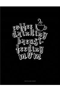 Coffee Drinking Breastfeeding Mom