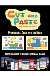 Printable Crafts for Kids (Cut and Paste Planes, Trains, Cars, Boats, and Trucks): 20 full-color kindergarten cut and paste activity sheets designed to develop visuo-perceptive skills in preschool children. The price of this book i