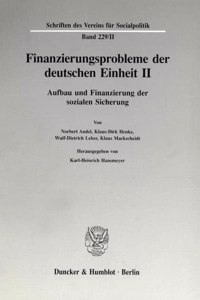 Finanzierungsprobleme Der Deutschen Einheit II