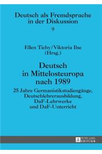 Deutsch in Mittelosteuropa nach 1989