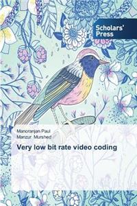 Very low bit rate video coding