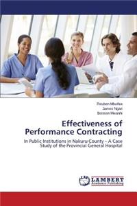 Effectiveness of Performance Contracting