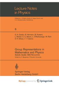 Group Representations in Mathematics and Physics