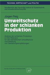 Umweltschutz in Der Schlanken Produktion