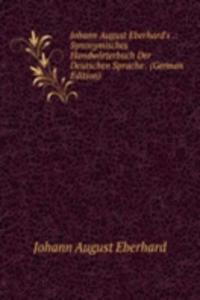 Synonymisches Handworterbuch Der Deutschen Sprache