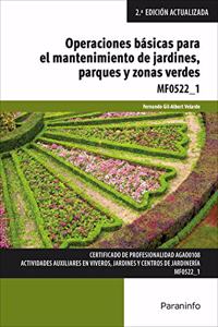 Operaciones basicas para el mantenimiento de jardines, parques y zonas verdes