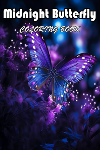 Midnight Butterfly Coloring Book