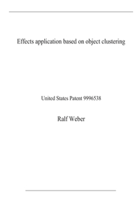 Effects application based on object clustering
