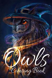 Owls Coloring Book