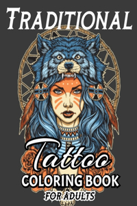 Traditional Tattoo Coloring Book
